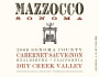 Mazzocco Cabernet Sauvignon 2006 Front Label