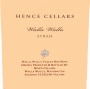 Hence Cellars Syrah 2011 Front Label