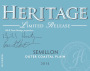 Heritage Vineyard Semillon 2015 Front Label