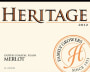 Heritage Vineyard Merlot 2012 Front Label