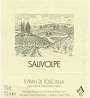San Leonino Salivolpe Syrah 1995 Front Label