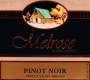 Melrose Wines Pinot Noir 2015 Front Label