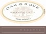 Oak Grove Family Reserve Zinfandel 2008 Front Label