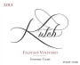 Kutch Wines Falstaff Vineyard Pinot Noir 2015 Front Label