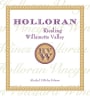 Holloran Vineyard Wines Riesling 2013 Front Label