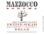 Mazzocco Briar Petite Sirah 2012 Front Label
