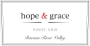 Hope & Grace Wines Pinot Gris 2014 Front Label