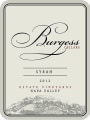 Burgess Syrah 2012 Front Label