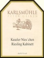 Weingut Karlsmuhle Kaseler Nies'chen Kabinett Riesling 2015 Front Label