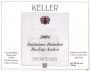 Weingut Keller Dalsheimer Hubacker Auslese Riesling 2004 Front Label