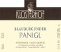 Weingut Klosterhof Sudtirol-Alto Adige Panigl Blauburgunder 2010 Front Label