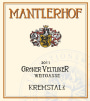 Weingut Mantlehof Weitgasse Gruner Veltliner 2011 Front Label