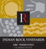 Indian Rock Vineyards Vermentino 2006 Front Label