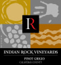Indian Rock Vineyards Pinot Grigio 2014 Front Label