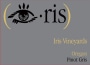 Iris Vineyards Pinot Gris 2013 Front Label