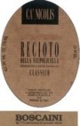 Boscaini Ca' Nicolis Recioto della Valpolicella 1998 Front Label
