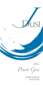 J Dusi Wines Pinot Gris 2011 Front Label