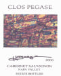 Clos Pegase Hommage Cabernet Sauvignon 2000 Front Label