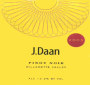 J. Daan Wine Cellars Pinot Noir 2005 Front Label