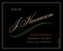 J. Keverson Winery Buck Hill Vineyards Zinfandel 2012 Front Label