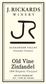 J. Rickards Winery Old Vine Zinfandel 2013 Front Label