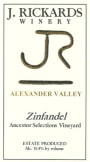 J. Rickards Winery Ancestor Selections Zinfandel 2009 Front Label