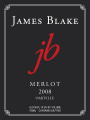James Blake Wines Merlot 2008 Front Label