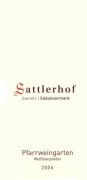 Weingut Sattlerhof Pfarrweingarten Weissburgunder Grosse STK Lage 2006 Front Label