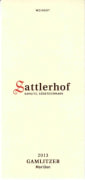 Weingut Sattlerhof Gamlitzer Morillon Steirische Klassik STK 2013 Front Label