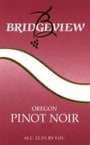 Bridgeview Pinot Noir 2000 Front Label