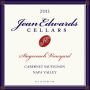 Jean Edwards Cellars Stagecoach Vineyard Cabernet Sauvignon 2011 Front Label