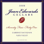 Jean Edwards Cellars Seventy Four-Forty One Cabernet Sauvignon 2008 Front Label