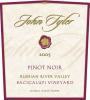 John Tyler Wines Bacigalupi Vineyard Pinot Noir 2005 Front Label