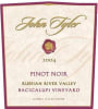 John Tyler Wines Bacigalupi Vineyard Pinot Noir 2004 Front Label