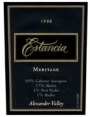 Estancia Meritage Red (375ML half-bottle) 1998 Front Label