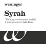 Weingut Weninger Burgenland Syrah 2014 Front Label