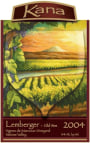 Kana Winery Old Vines Red 2004 Front Label