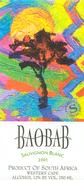 Baobab Sauvignon Blanc 2001 Front Label