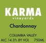 Karma Vineyards Chardonnay 2013 Front Label