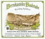 Dr. H. Thanisch (Erben Thanisch) Bernkasteler Badstube Spatlese Riesling 2009 Front Label