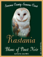 Kastania Vineyards Blanc of Pinot Noir 2014 Front Label