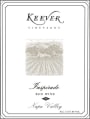 Keever Vineyards and Winery Inspirado Red Wine 2010 Front Label