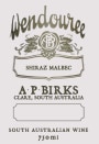 Wendouree Shiraz Malbec 2012 Front Label