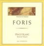 Foris Pinot Blanc 2000 Front Label