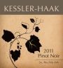 Kessler-Haak Vineyard and Winery Pinot Noir 2011 Front Label