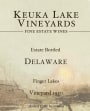 Keuka Lake Vineyards Vineyard 1950 Delaware 2012 Front Label