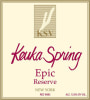 Keuka Spring Winery Epic Reserve 2014 Front Label