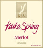 Keuka Spring Winery Merlot 2011 Front Label