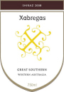 Xabregas Wines Shiraz 2008 Front Label