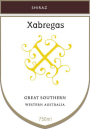 Xabregas Wines Shiraz 2010 Front Label